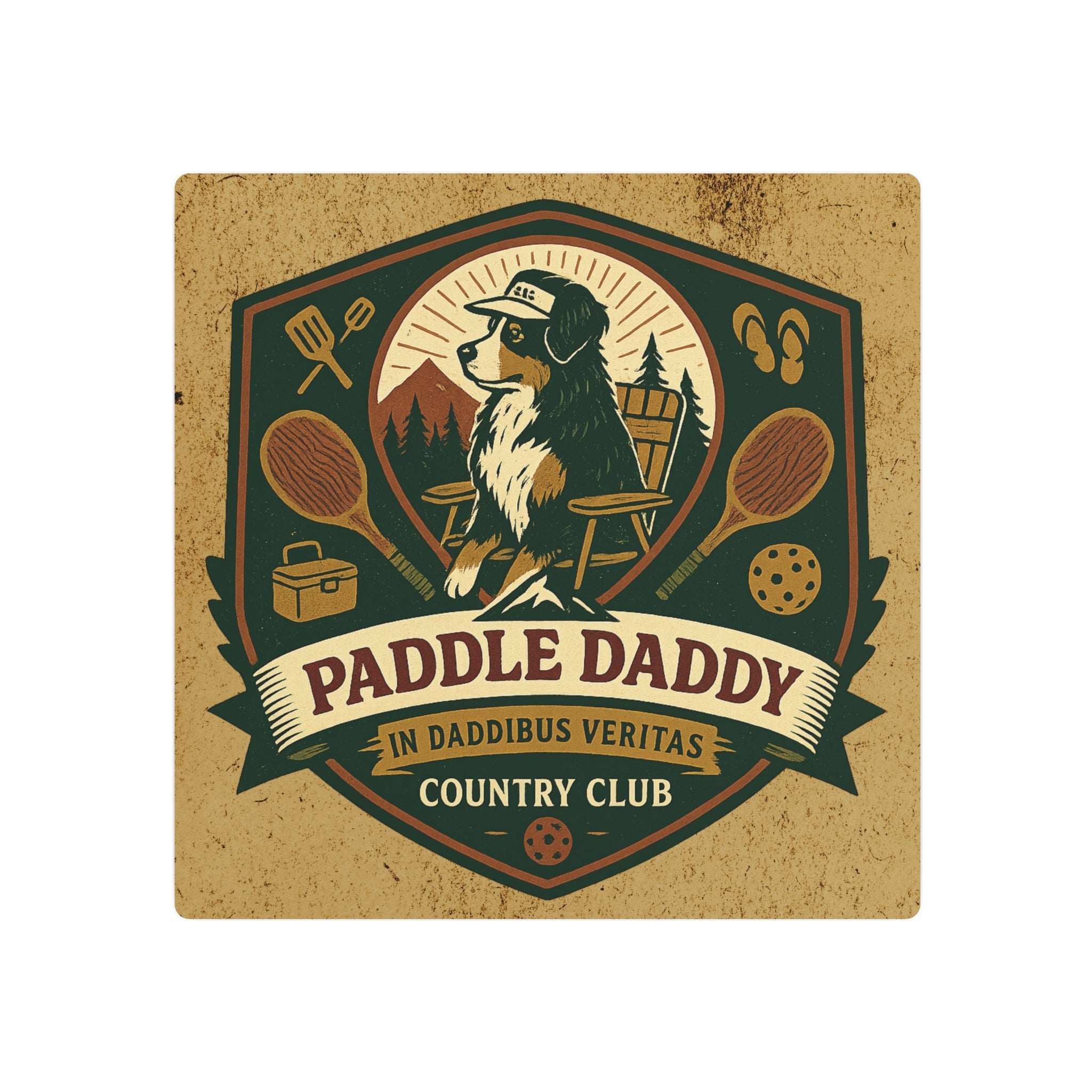 🐾 Paddle Daddy Country Club™ Metal Art Sign – Chloe Edition