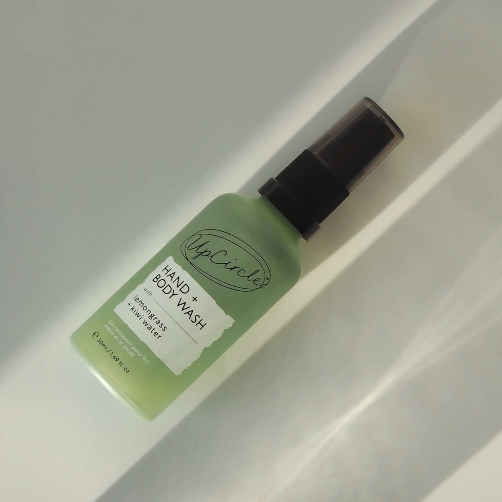 Natural Hand + Body Wash with Lemongrass - Travel Size (small)