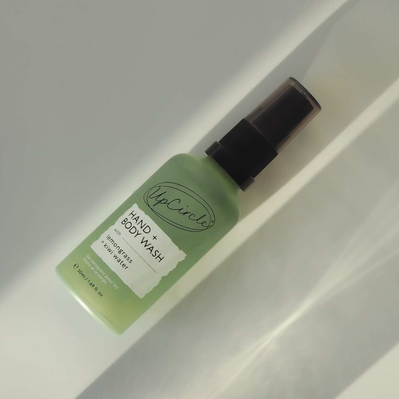 Natural Hand + Body Wash with Lemongrass - Travel Size (small)