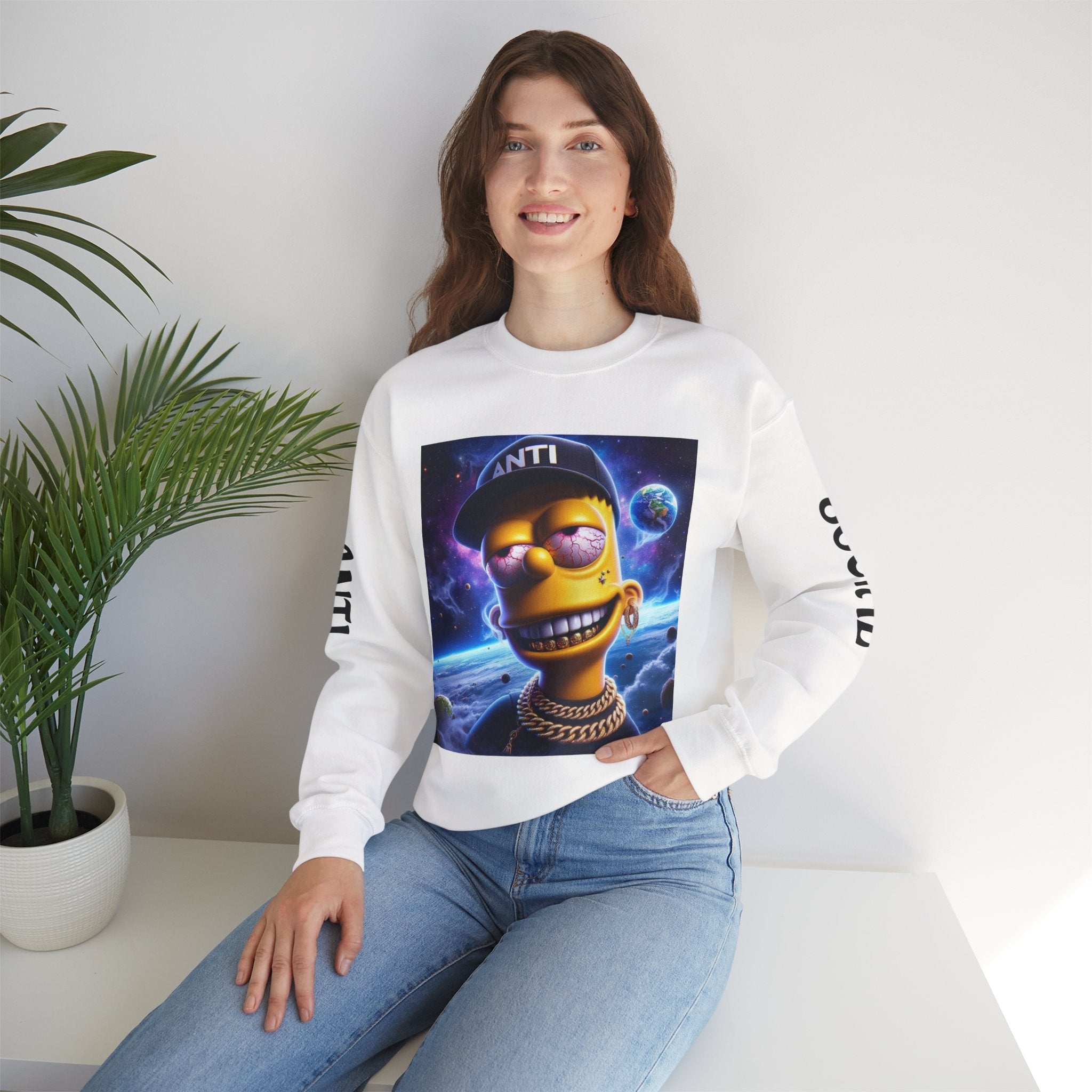 “Anti Social” Heavy Blend™ Crewneck Sweatshirt