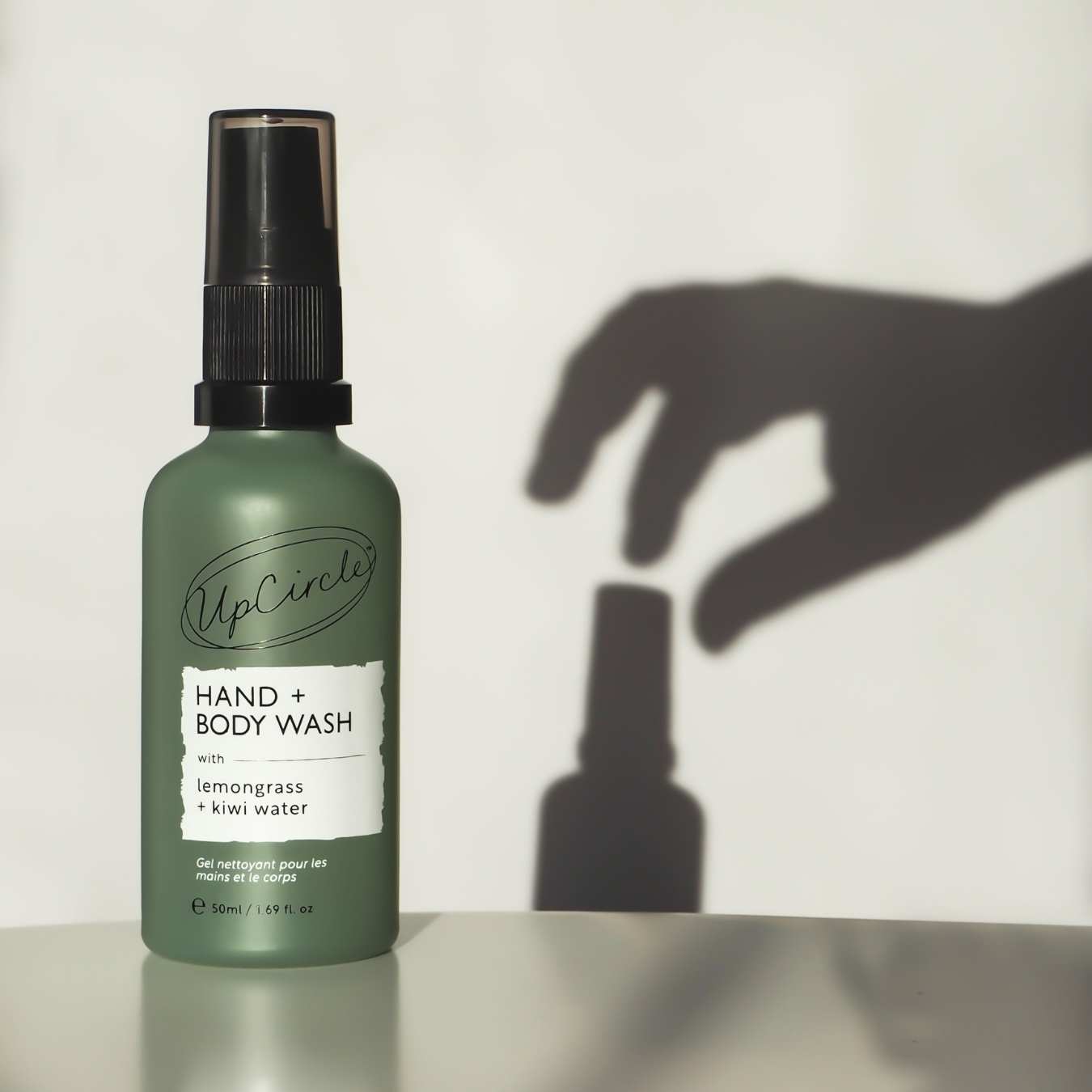 Natural Hand + Body Wash with Lemongrass - Travel Size (small)