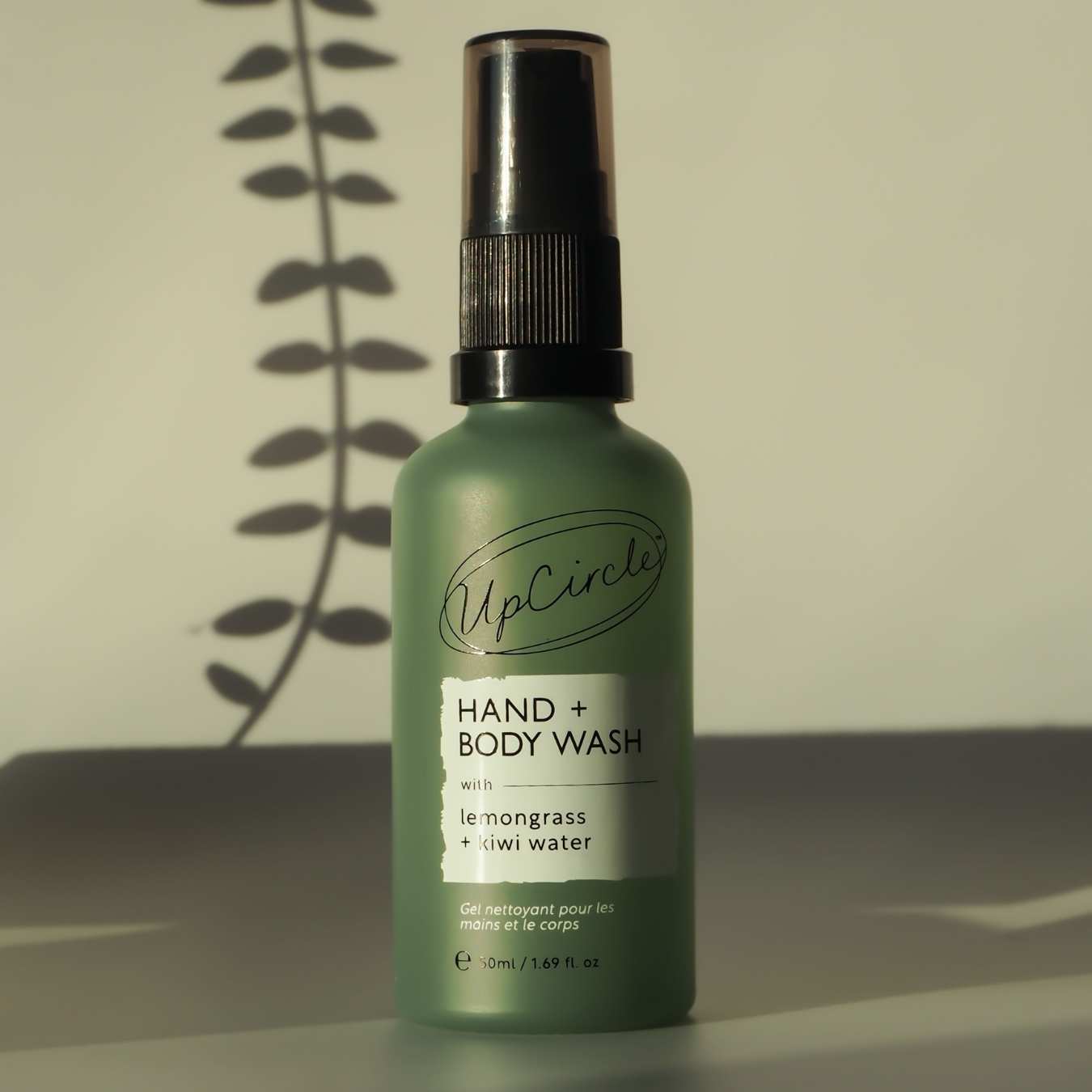 Natural Hand + Body Wash with Lemongrass - Travel Size (small)