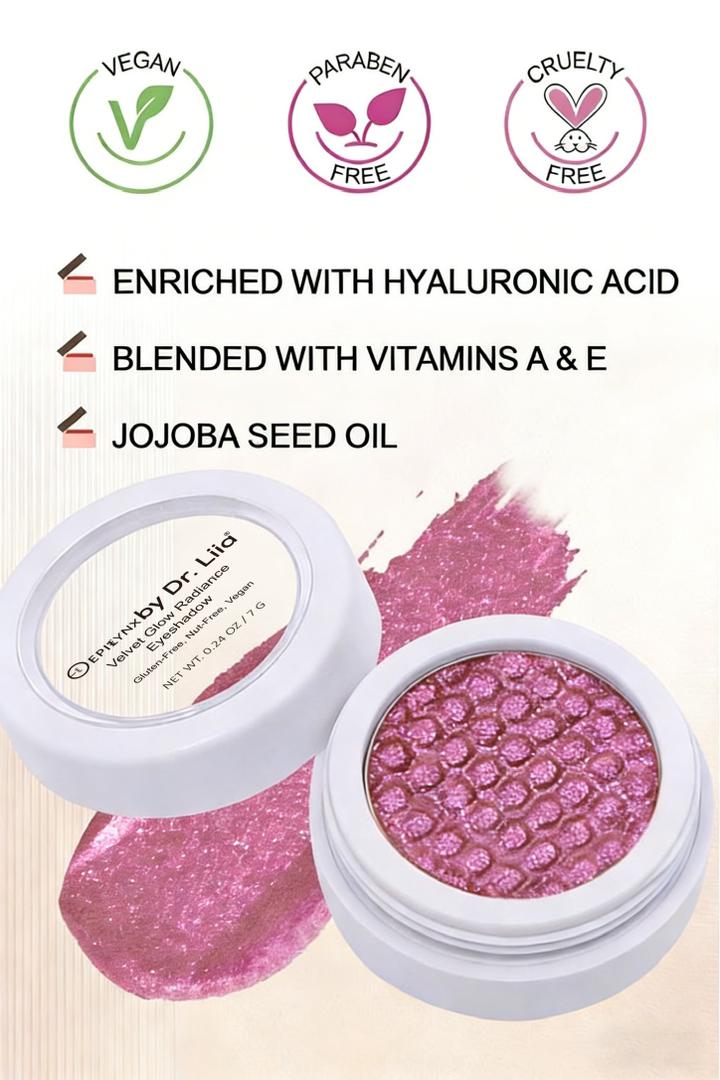 Velvet Glow Radiance Lidschatten – Vegan, Glutenfrei, Nussfrei, Eifrei