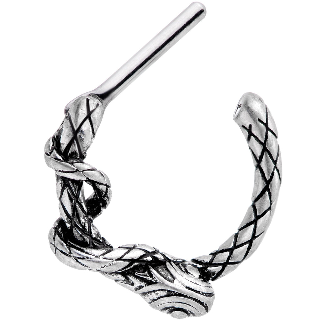 16G 5/16 Slithering Snake Septum Clicker