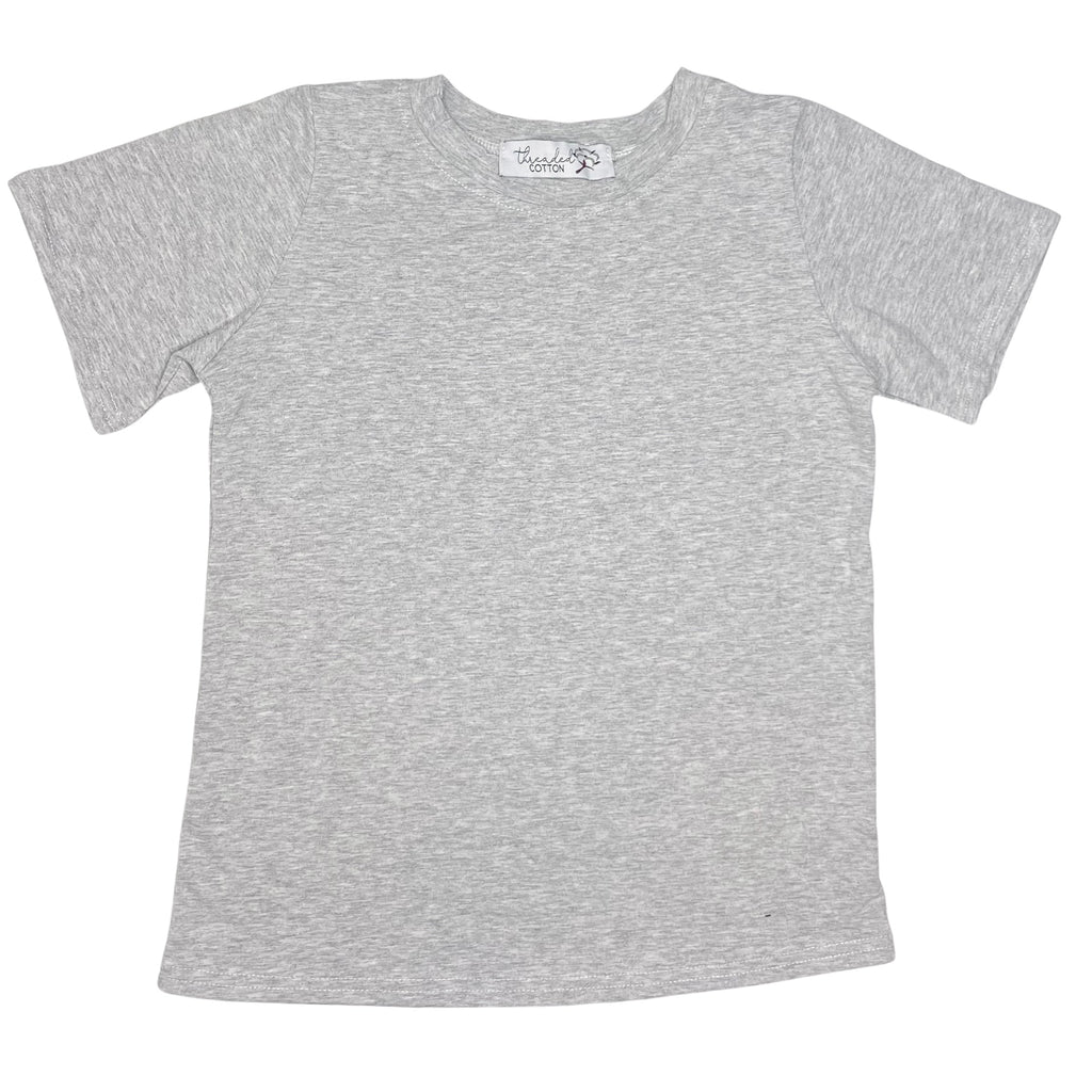 Threaded Cotton Boy Short Sleeve Shirt (95% cotton/spandex)