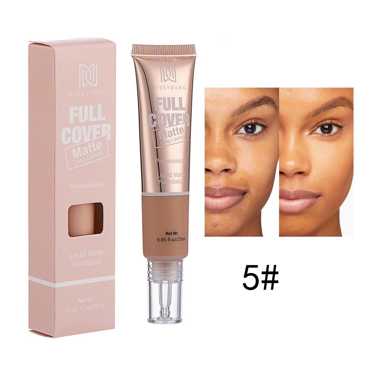 Leichte atmungsaktive Concealer Matte Flüssig-Foundation