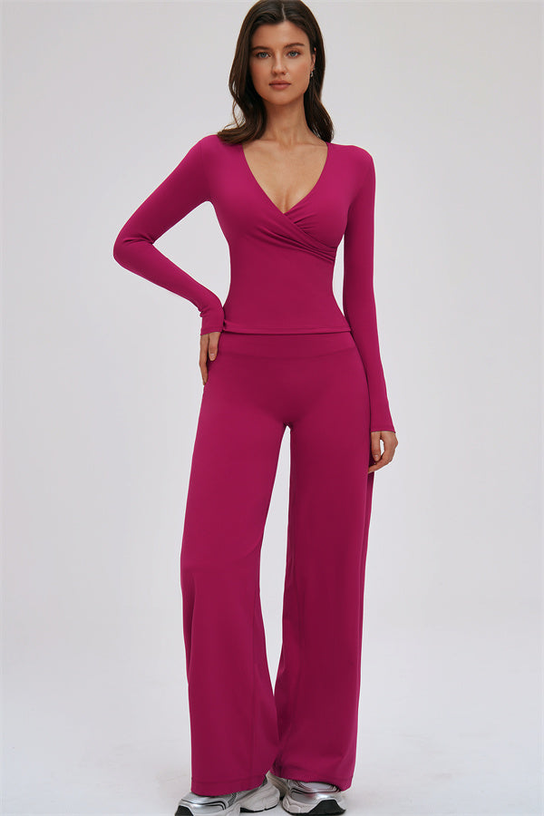 The Twirl Long Sleeve T-shirt New Straight Leg Pants 2-Piece Set