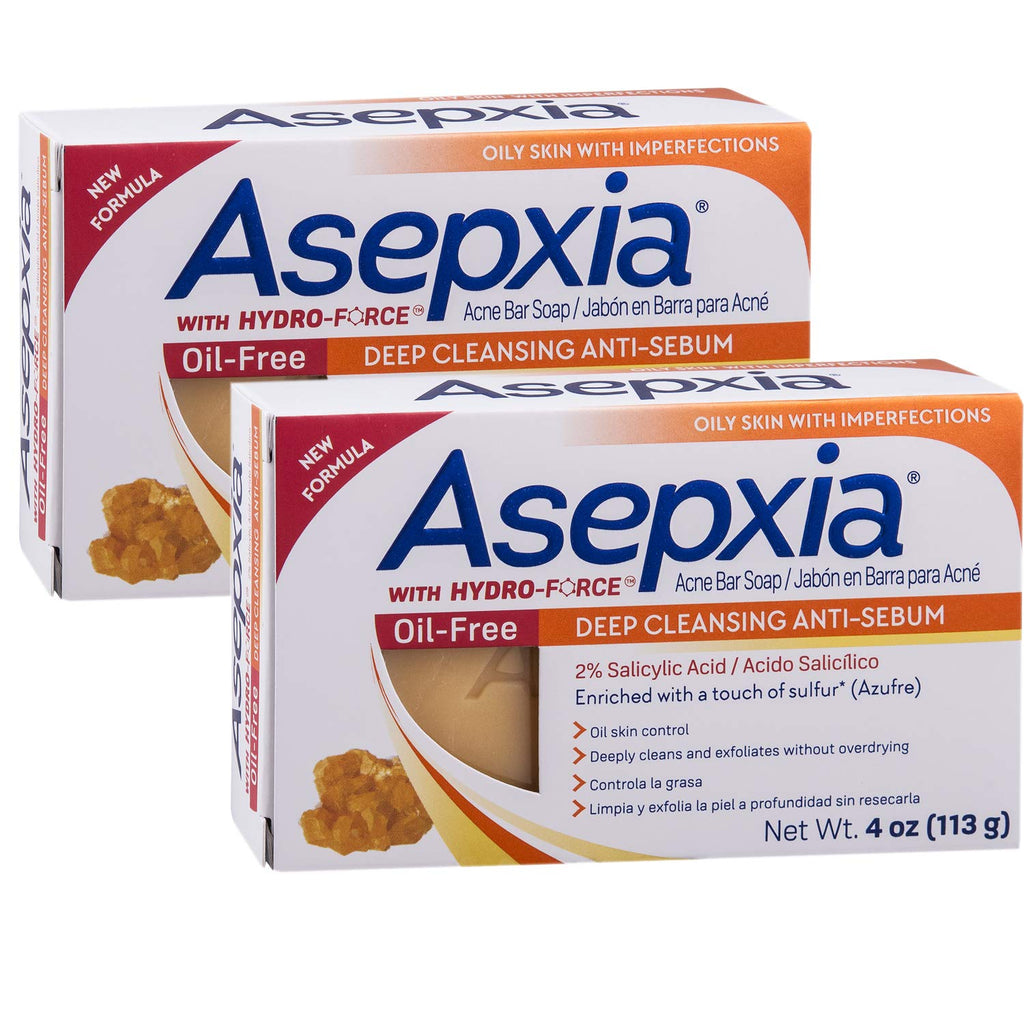 Asepxia Oil-Free Deep Cleansing Anti-Sebum Acne Bar Soap 4.0 oz