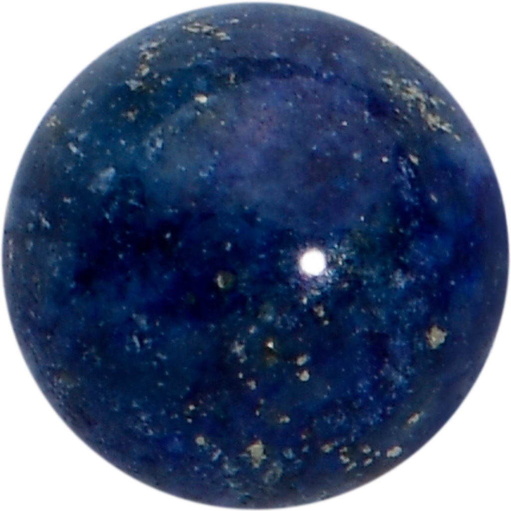 16G 1/4 Elegant Blue Agate Internally Threaded Labret Tragus