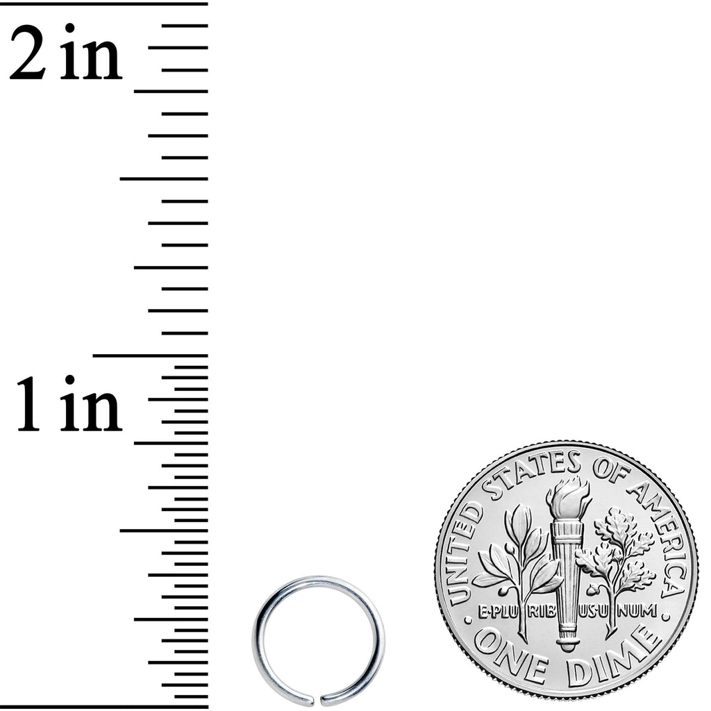 18G 5/16 Grade 23 Titanium Bendable Hoop Ring