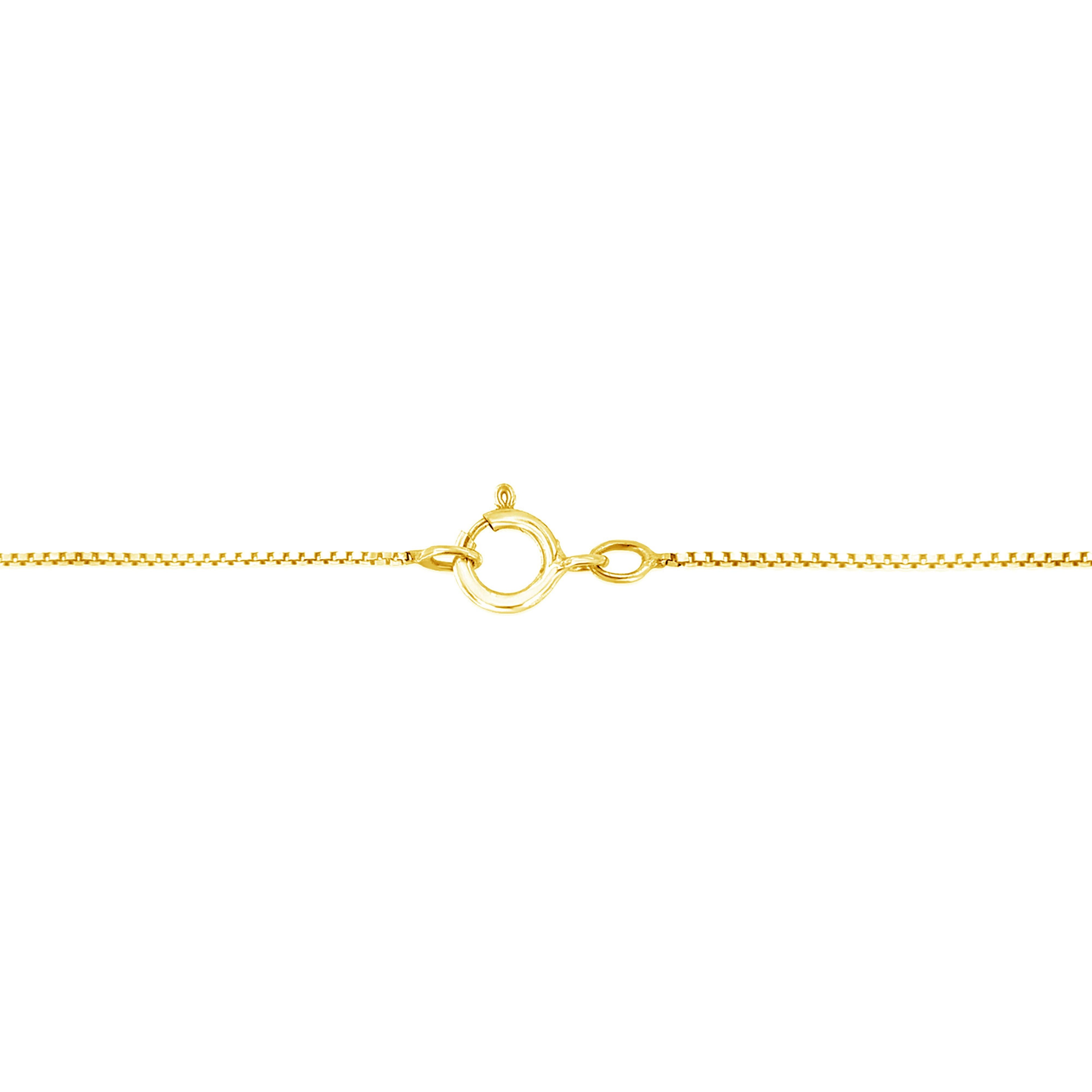 14K Yellow Gold 1.00 Cttw Brilliant Round-Cut Diamond 7 Stone Floral Cluster 18" Pendant Necklace (H-I Color, SI2-I1 Clarity)