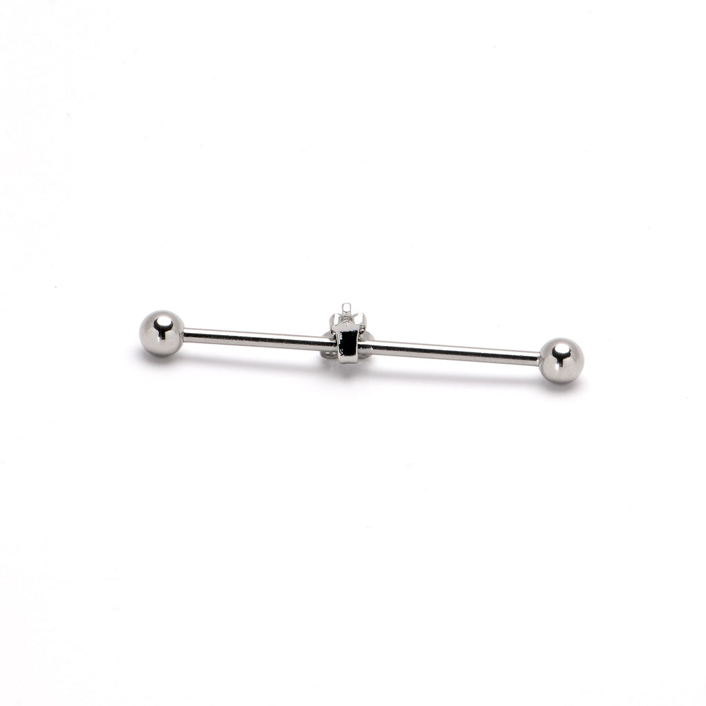 14G Sweet Happy Heart Lollipop Industrial Barbell 38mm