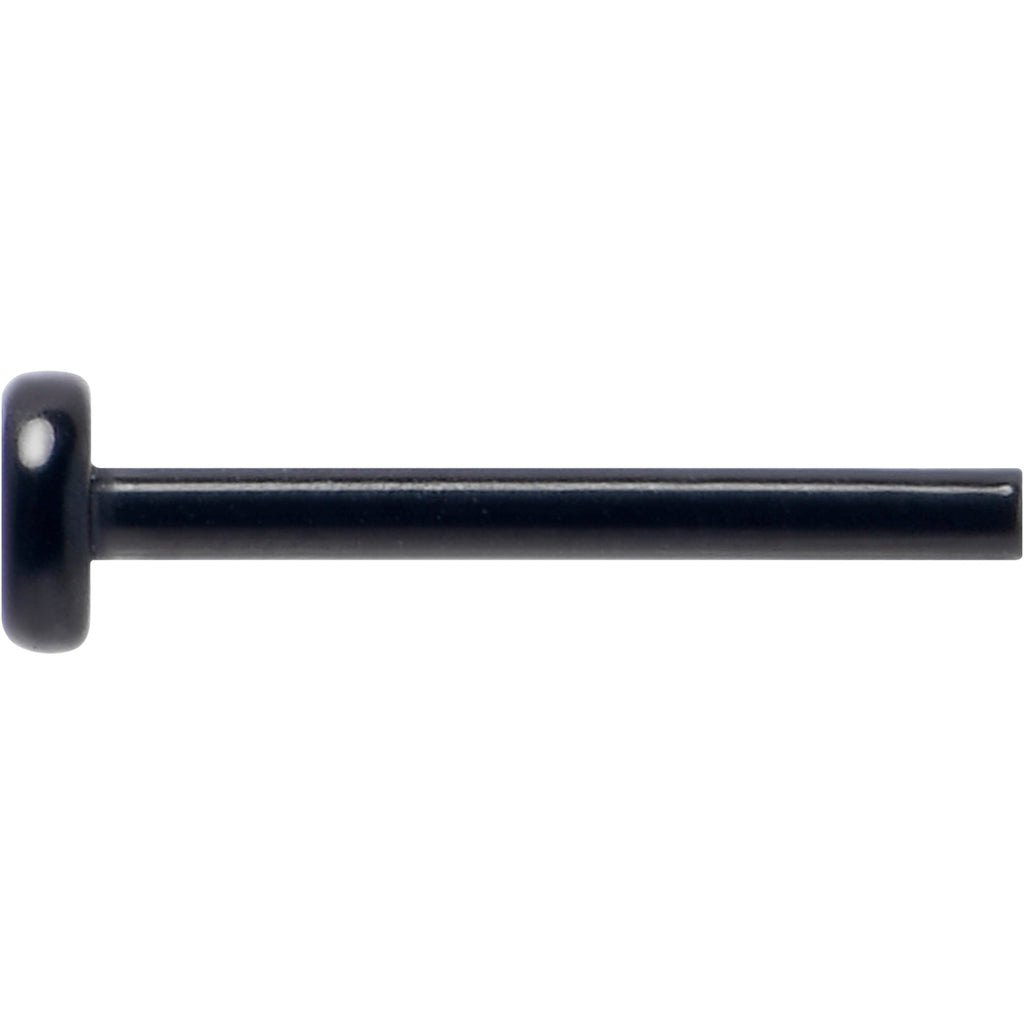 20G 5/16 Black ASTM F-136 Implant Grade Titanium Threadless Post Only Labret