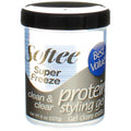 Softee® Super Freeze Protein Styling Gel – Clean & Clear – 8 oz