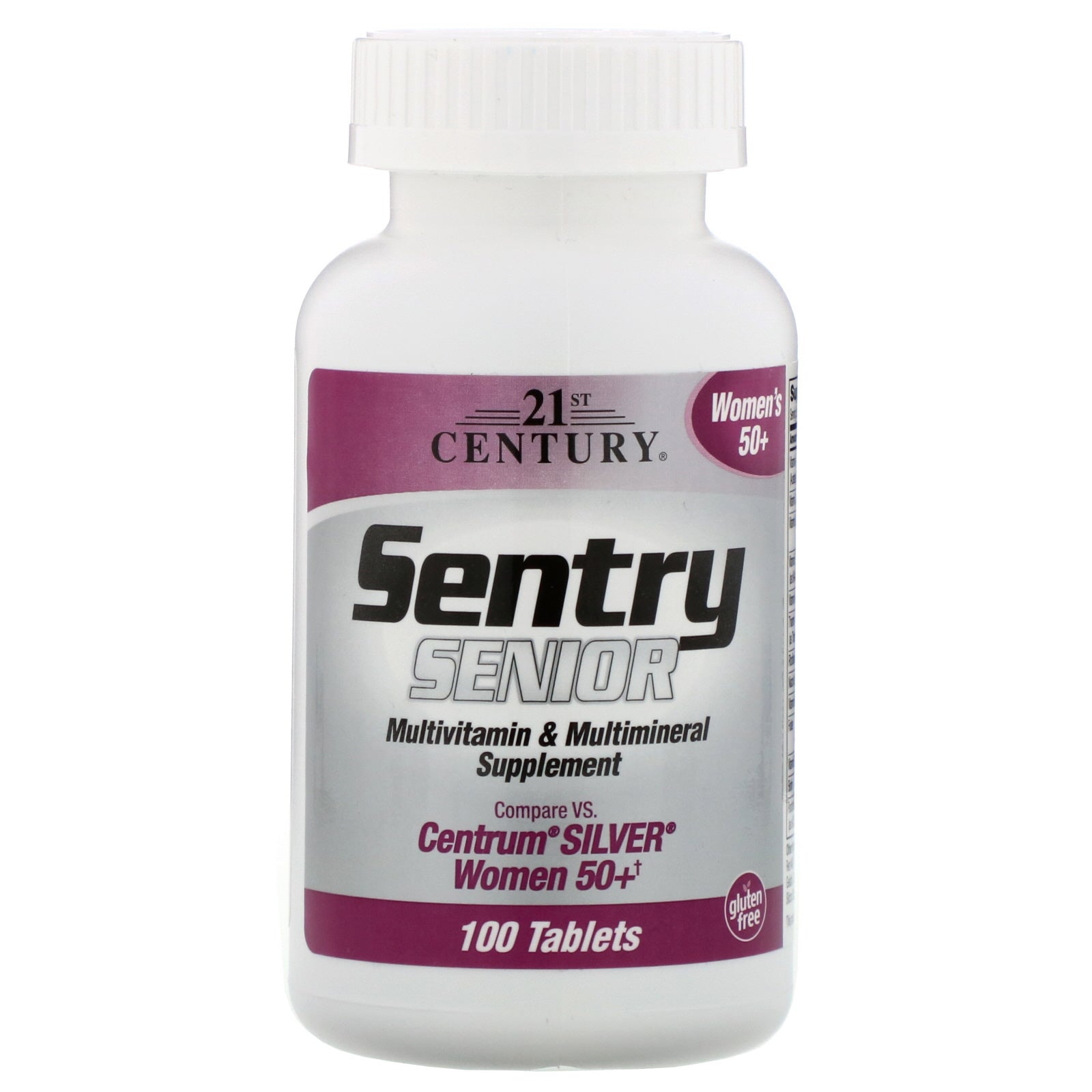 21st Century Sentry Senior 50 Womens Tablets 100Ct