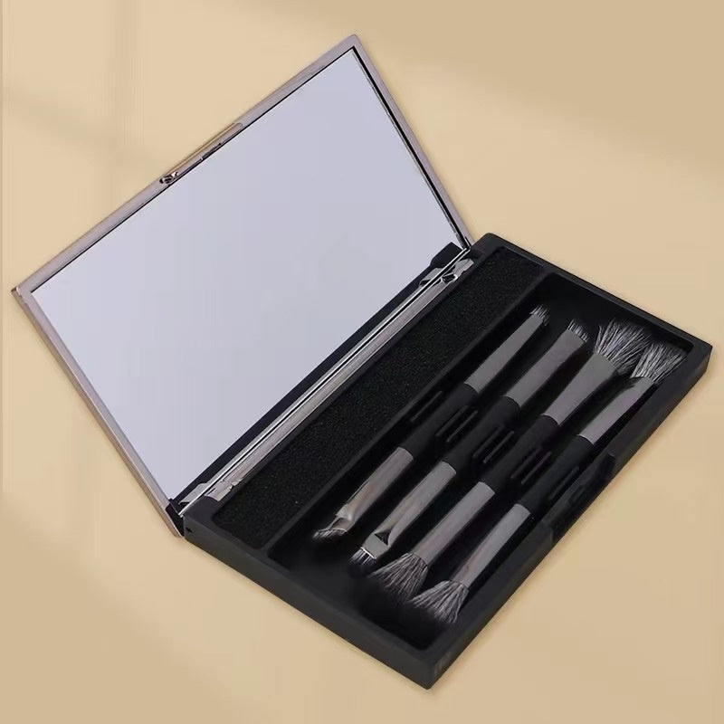 Make-up mit Spiegel Multifunktionales Make-up-Pinsel-Set