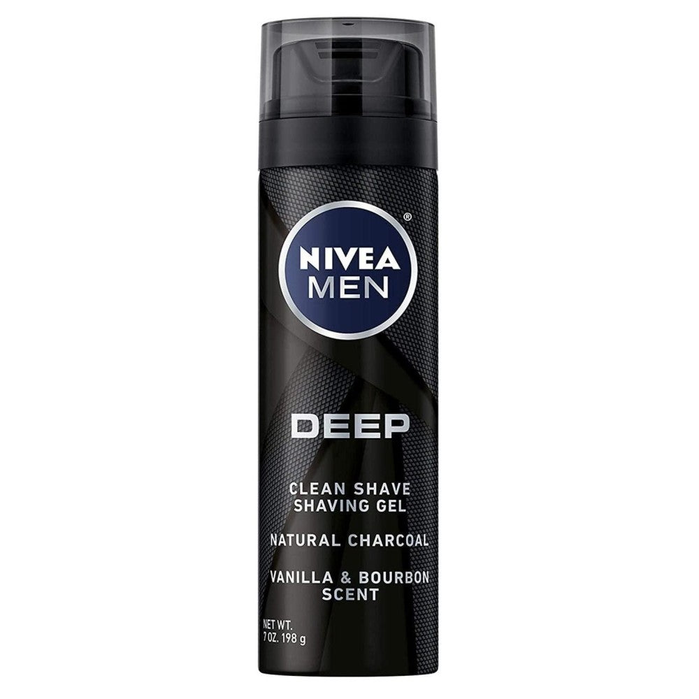 Nivea Men Deep Shaving Gel, Clean Shave, 7 Ounce