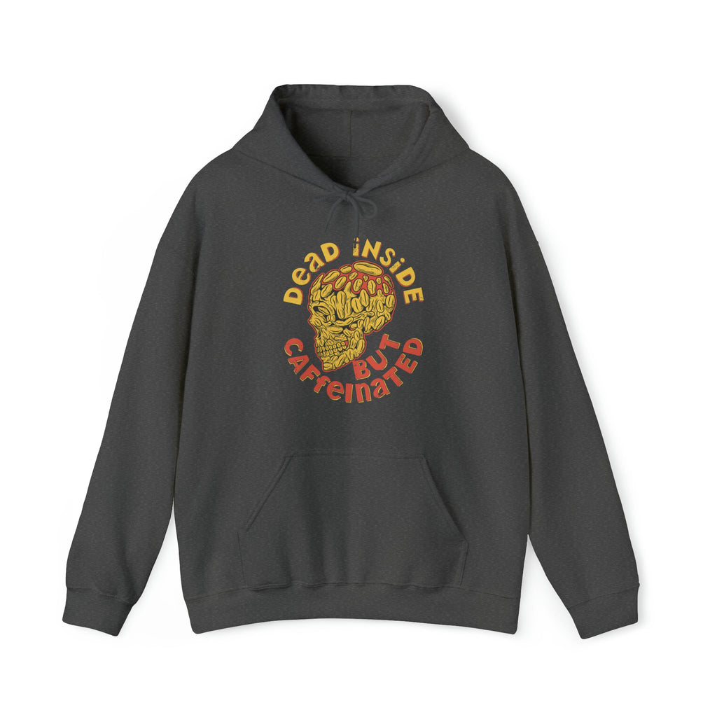 "DirkyThreadz 'Dead Inside But Caffeinated' Hoodie - Statement für Kaffee-Liebhaber"