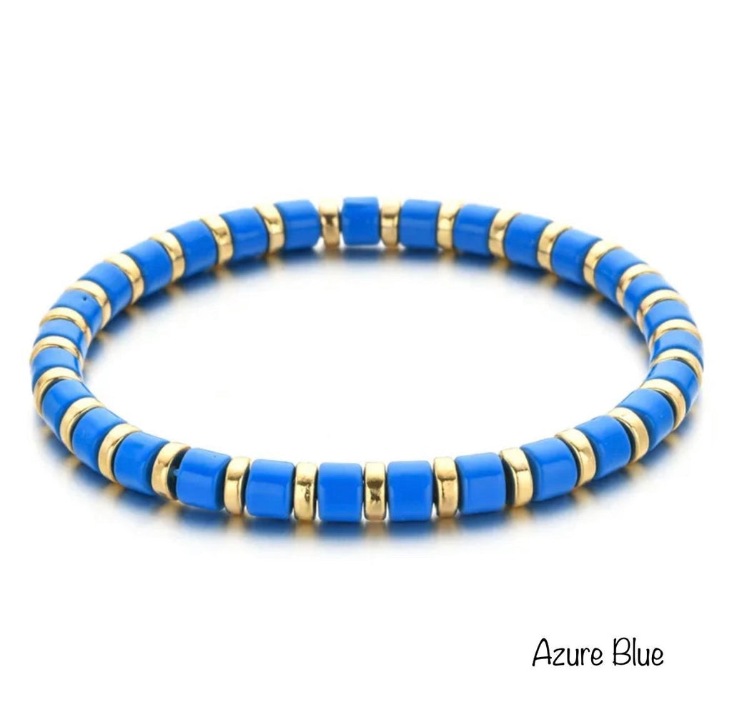 Enamel Stretch Bracelets  - Add Clip Charms