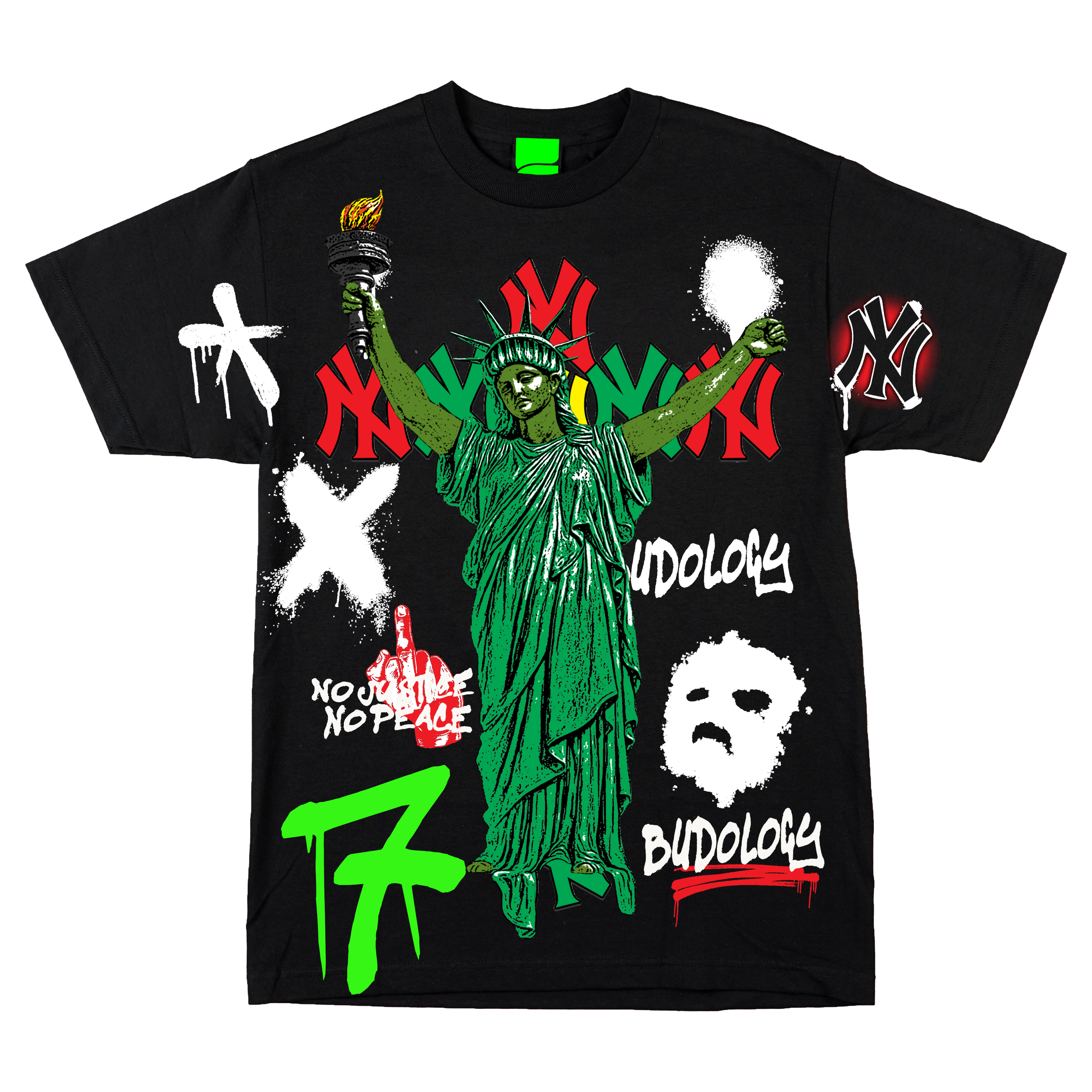 🗽🔥🕊️ Product Title:  No Justice, No Peace – NYC Tribute Tee