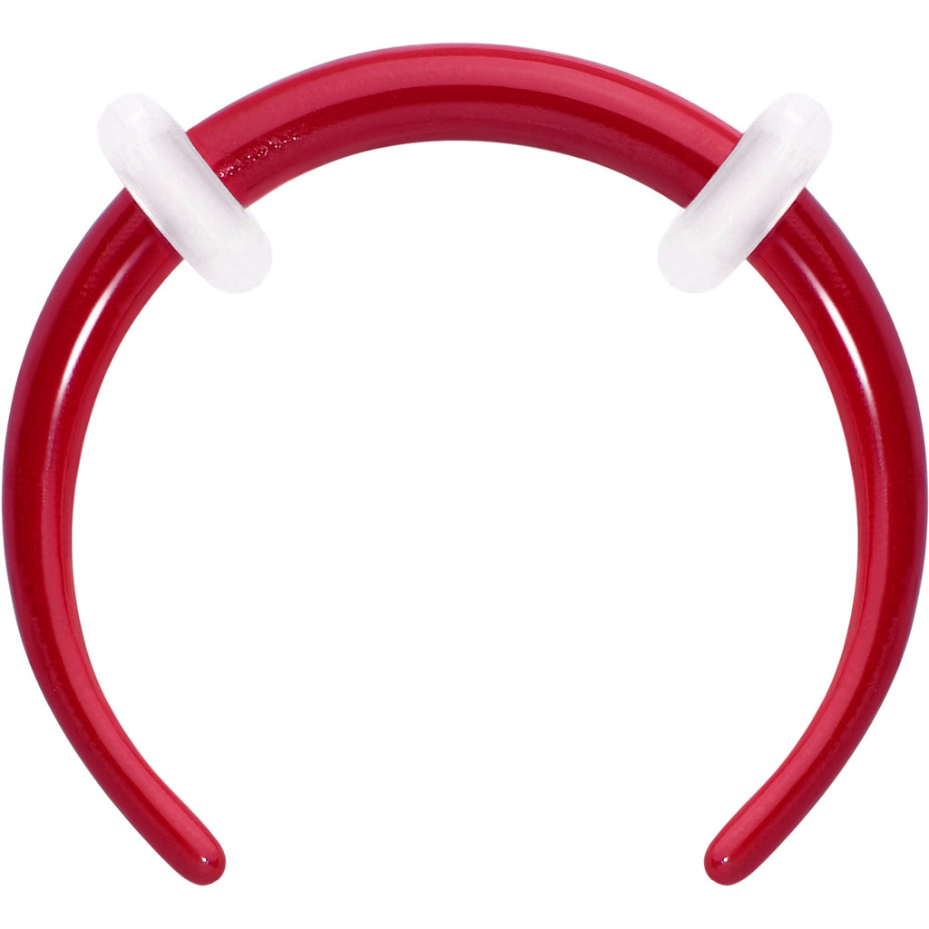 Stainless Steel Crescent Pincher Septum Ring - 14G and 16G