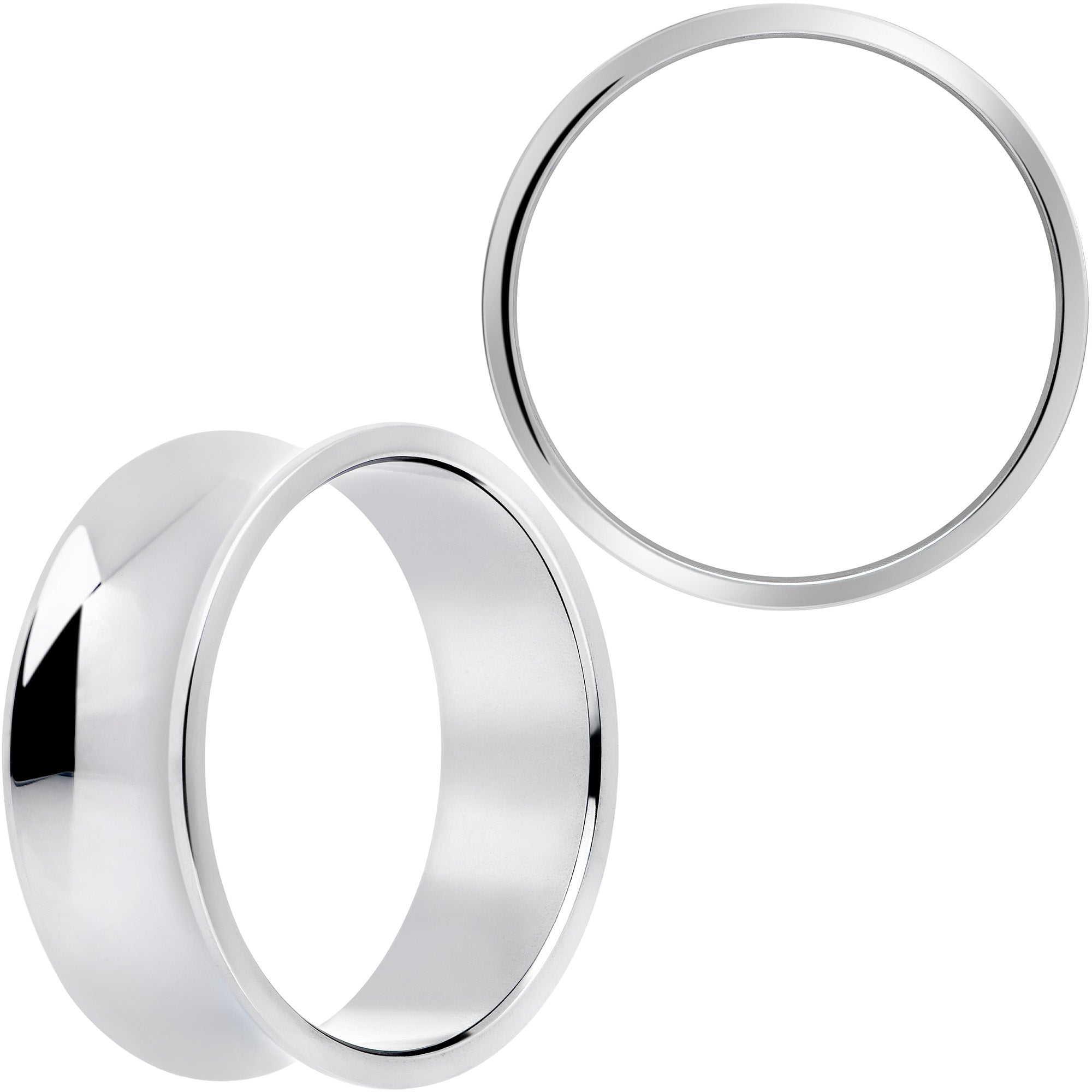 Hand Polished Thick Double Flare Tunnel Plug Set 6mm to 25mm