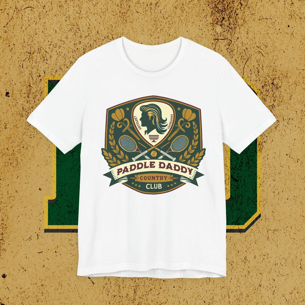Paddle Daddy Country Club Tee Wo Prestige auf Pickleball und Vaterwitze trifft