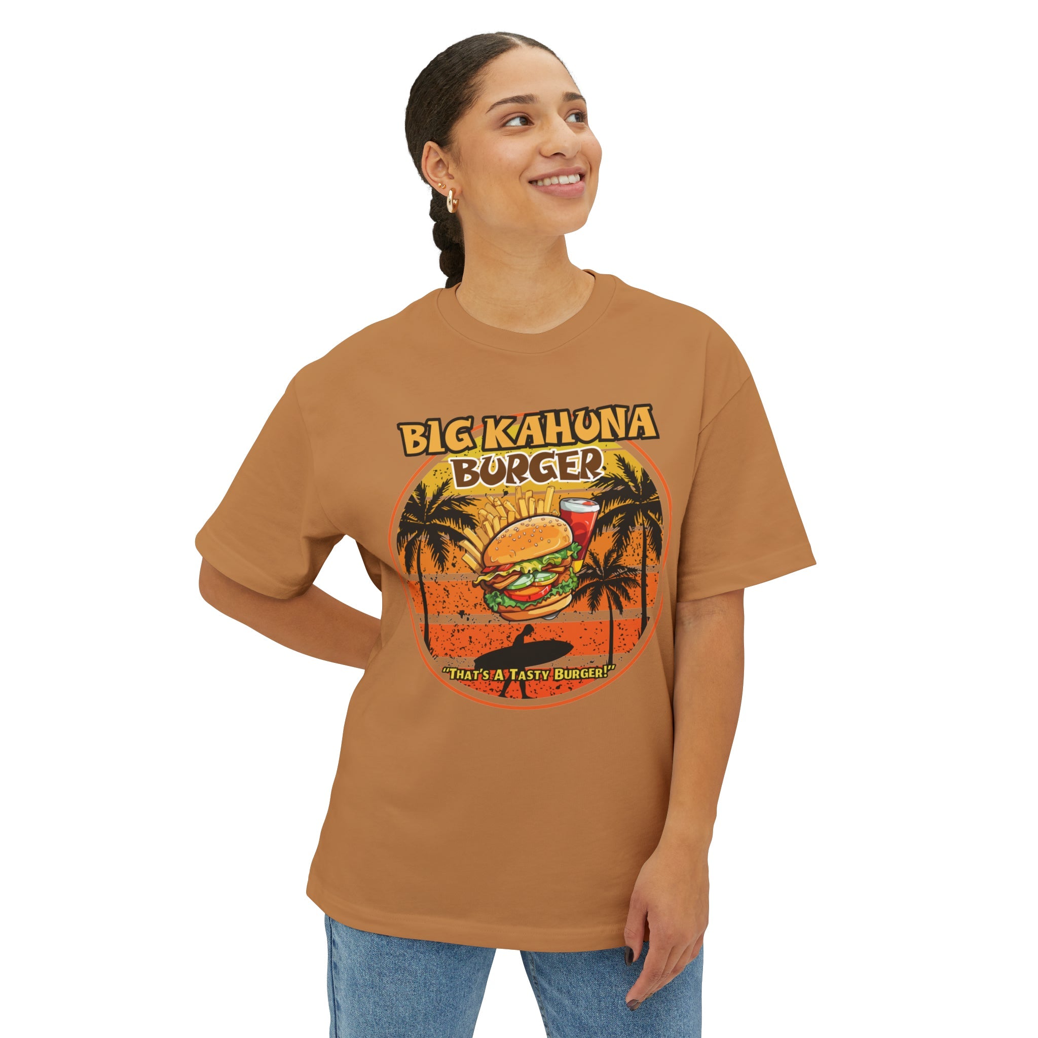 "DirkyThreadz Big Kahuna Burger T-Shirt – Retro Diner-Stil mit ikonischem Grafikdesign"