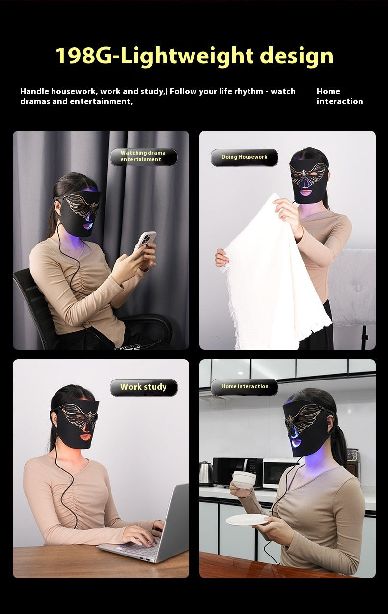 Rot- und Blaulicht Spektrum Maske Schönheitsinstrument der Everbright Bank