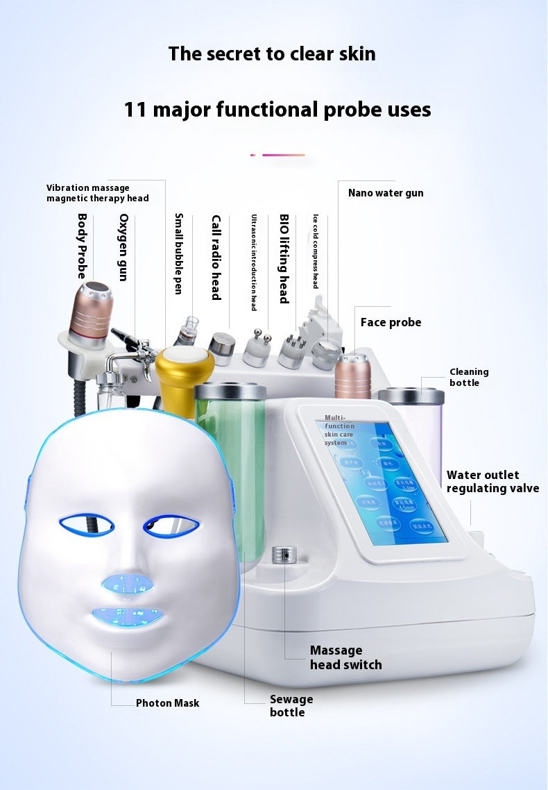 Schönheitsinstrumentenreiniger Gesichtssauerstoffinjektion Hautspray Schönheitssalon Mesotherapie Farblichtmaske Schönheitsinstrument
