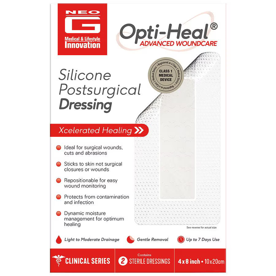 Silicone Post-Surgical Scar Sheets, 4 x 8 Inches (DS)