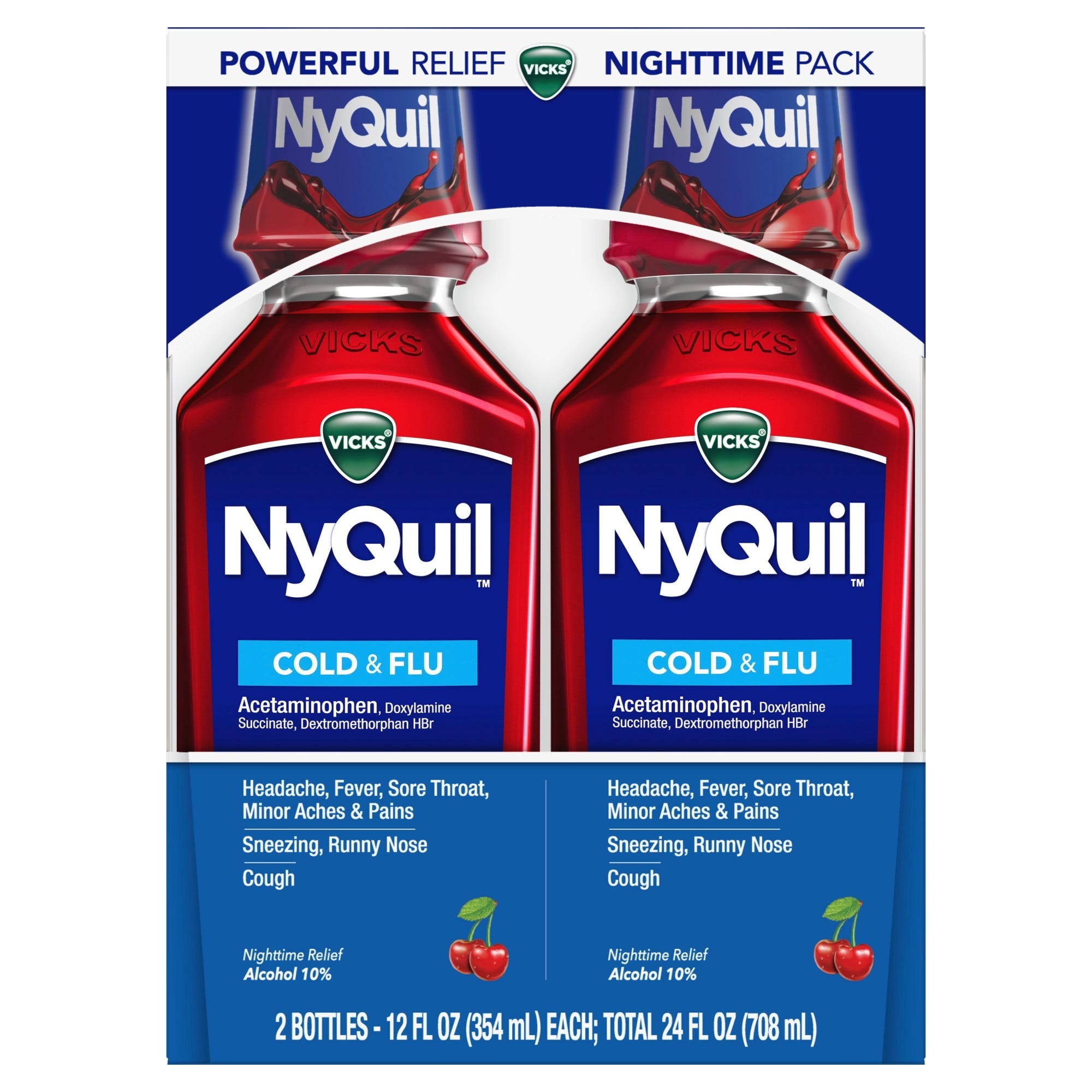 Vicks® NyQuil™ Nighttime Relief – Cold & Flu