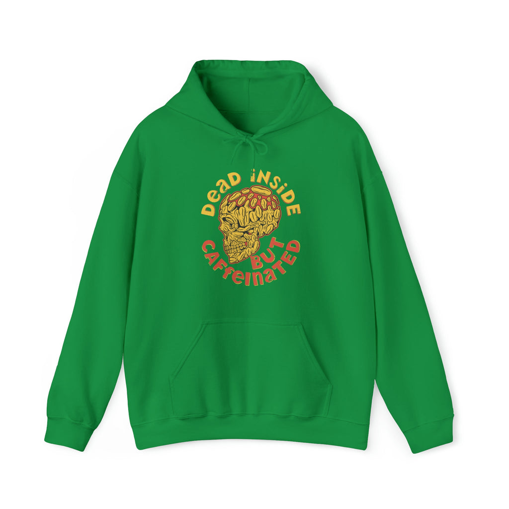 "DirkyThreadz 'Dead Inside But Caffeinated' Hoodie - Statement für Kaffee-Liebhaber"