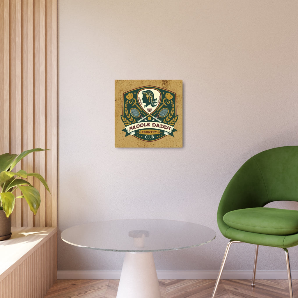 Paddle Daddy Country Club Metallkunstschild, Für Wände, die Mitgliedschaft verdienen, Wandkunst, Mannhöhlenschild, Vatertagsdekoration