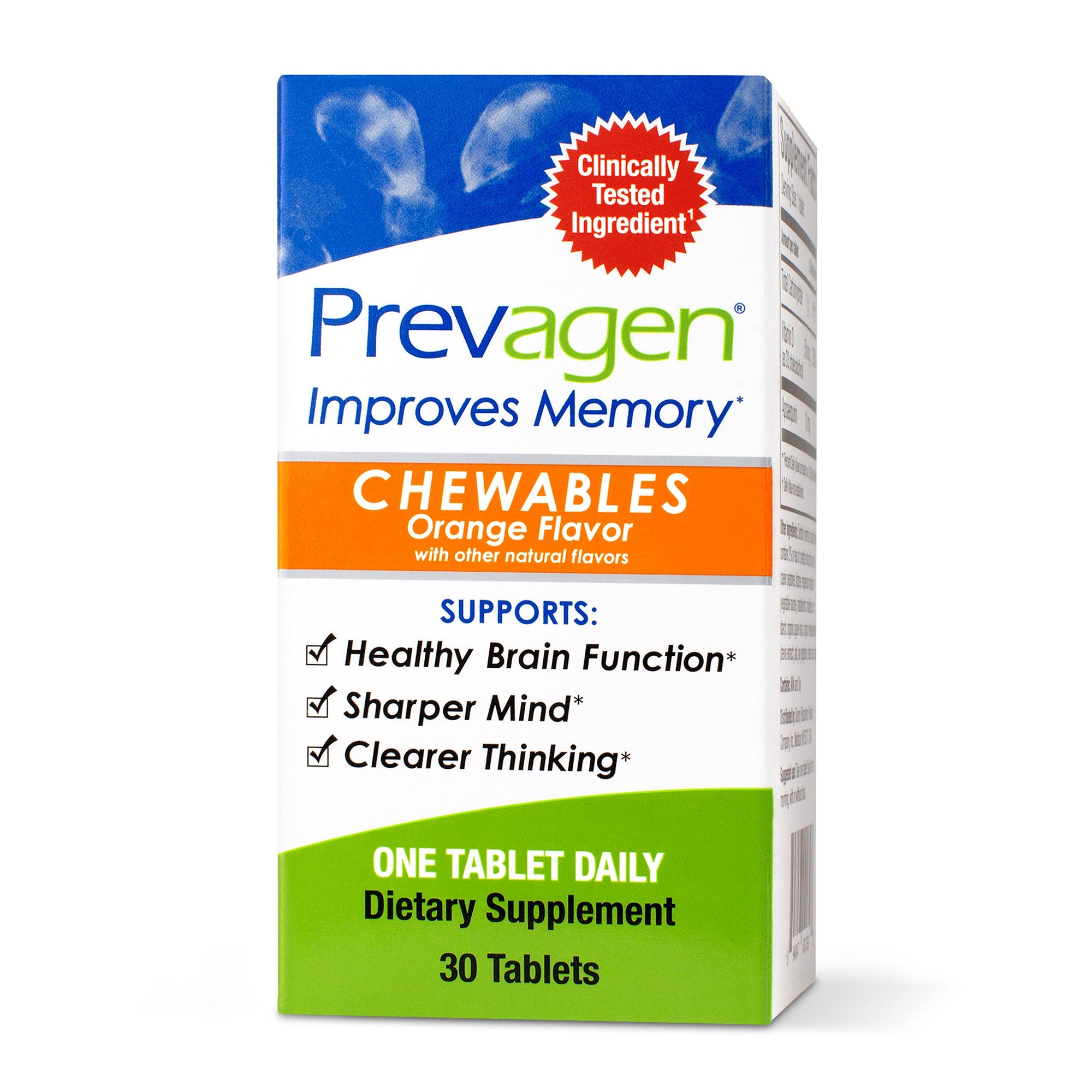 Prevagen Improves Memory - Orange Flavor (Chewable Tablets)