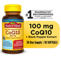 Nature Made CoQ10 100 Mg With Black Pepper Extract Softgels