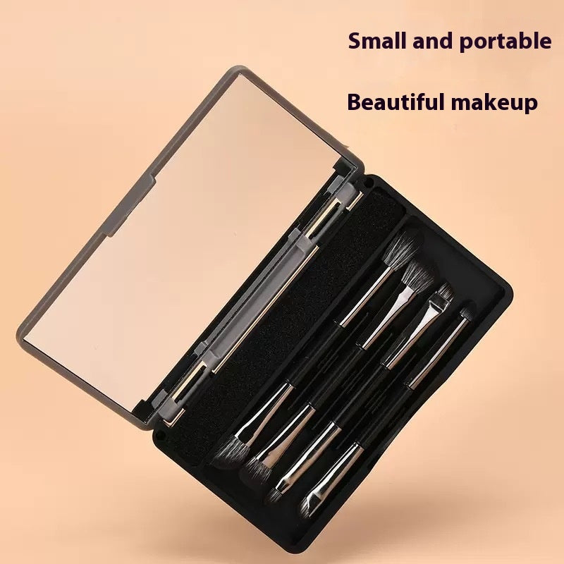 Make-up mit Spiegel Multifunktionales Make-up-Pinsel-Set