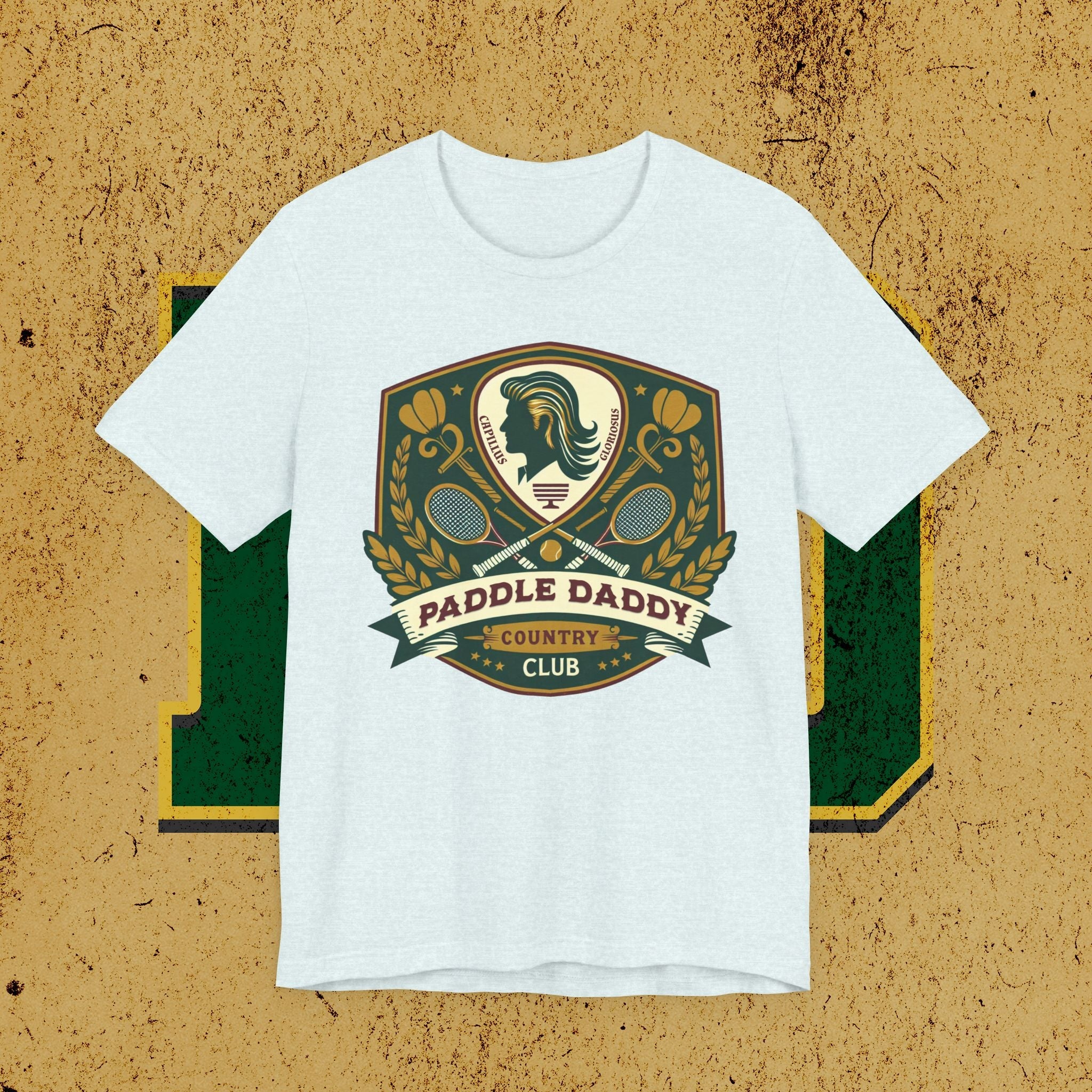 Paddle Daddy Country Club Tee Wo Prestige auf Pickleball und Vaterwitze trifft