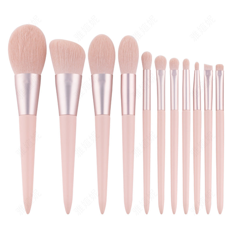 Hellblauer Griff Make-up Weich Haarpuder Lidschattenpinsel