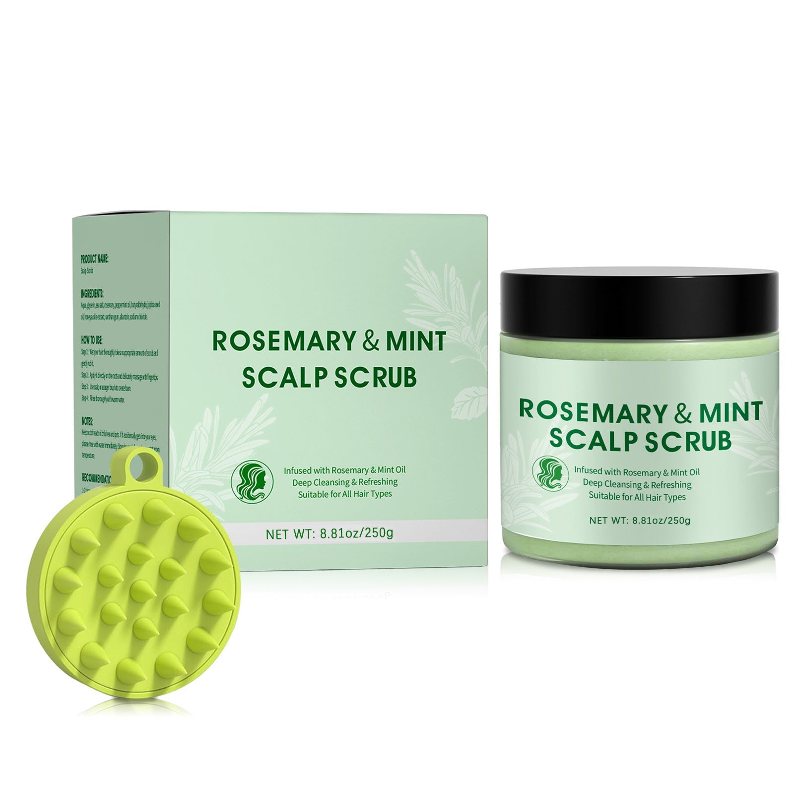 Rosmarin Kopfhaut-Peeling Nachfüllung Weich