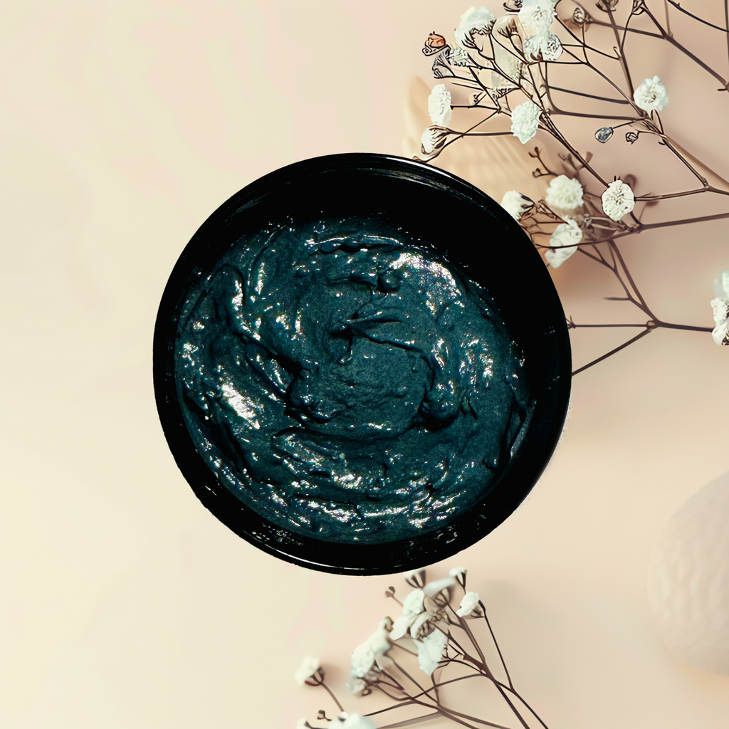 Activated Charcoal Natural Clay Mask Sea Moss Gel Vitamin E Avocado Oil | 4 oz