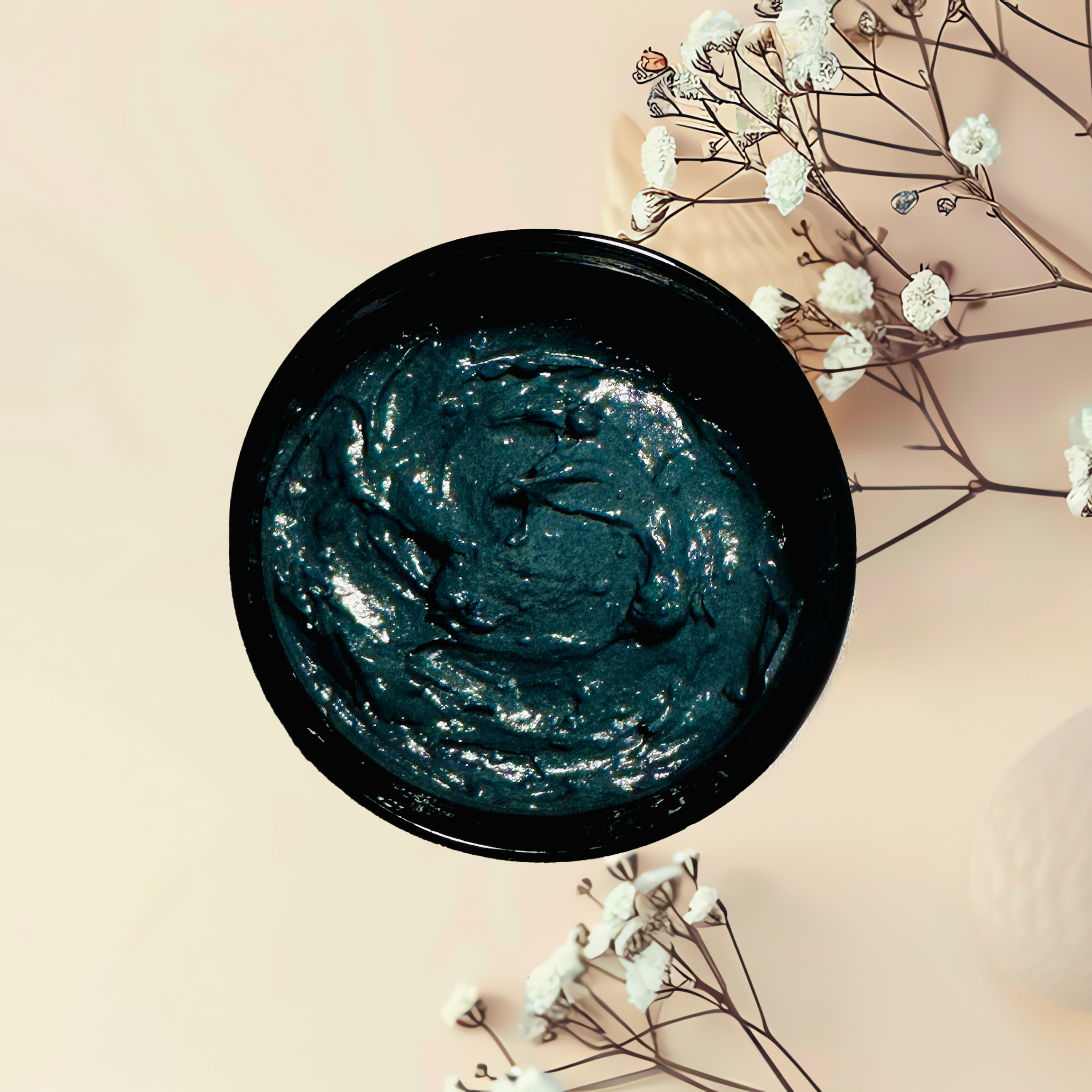 Activated Charcoal Natural Clay Mask Sea Moss Gel Vitamin E Avocado Oil | 4 oz