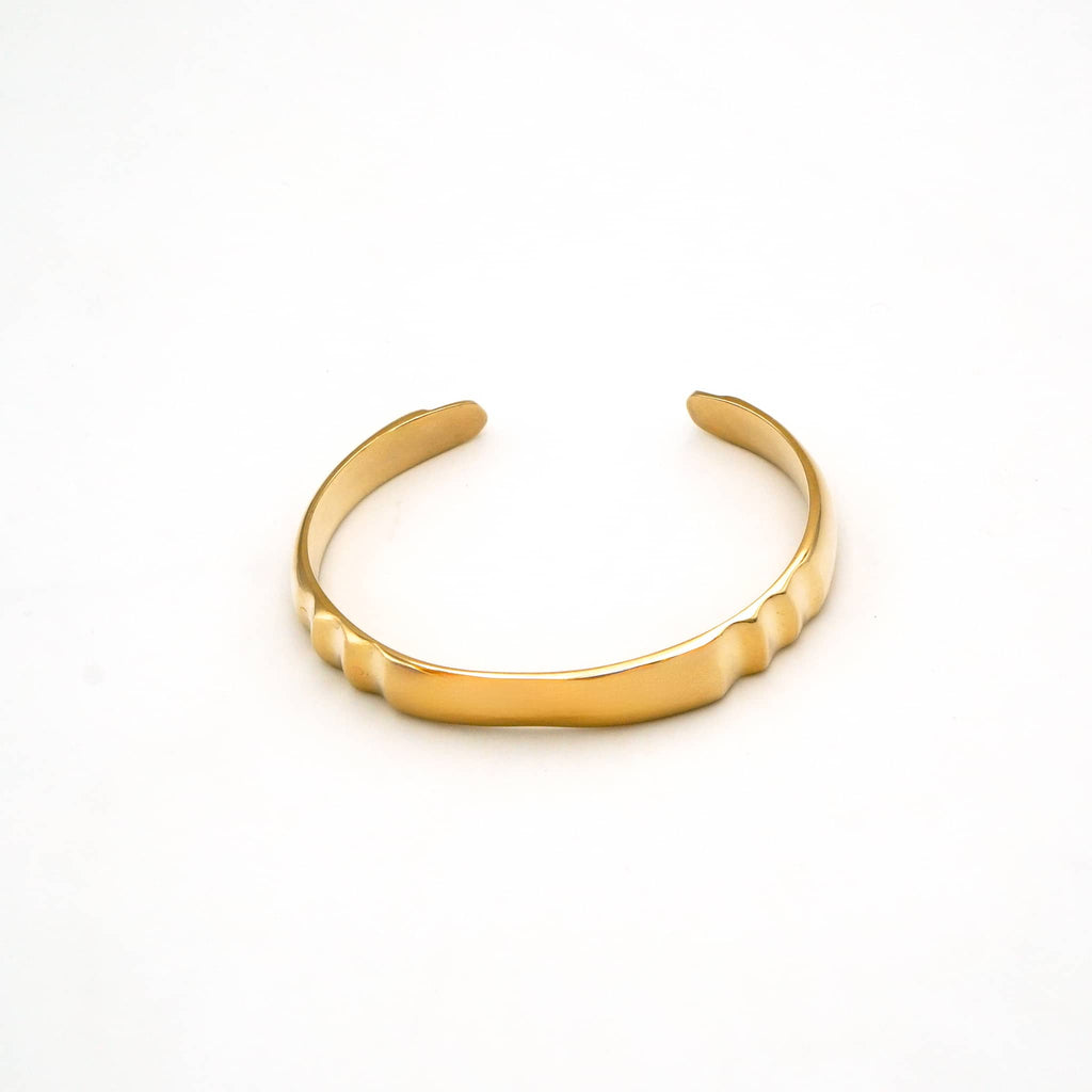 Signet-Style Brass Cuff Bracelet | Imara