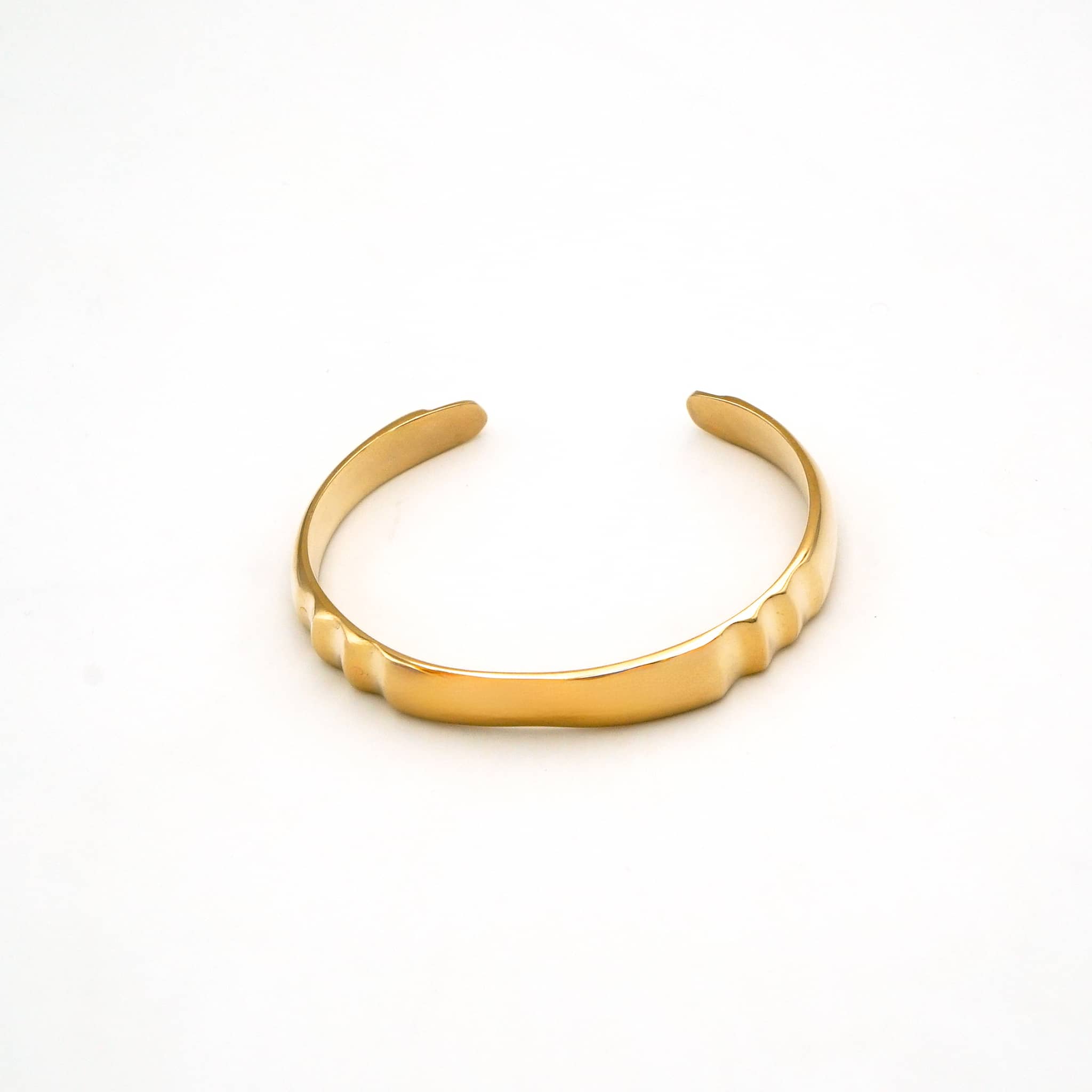 Signet-Style Brass Cuff Bracelet | Imara