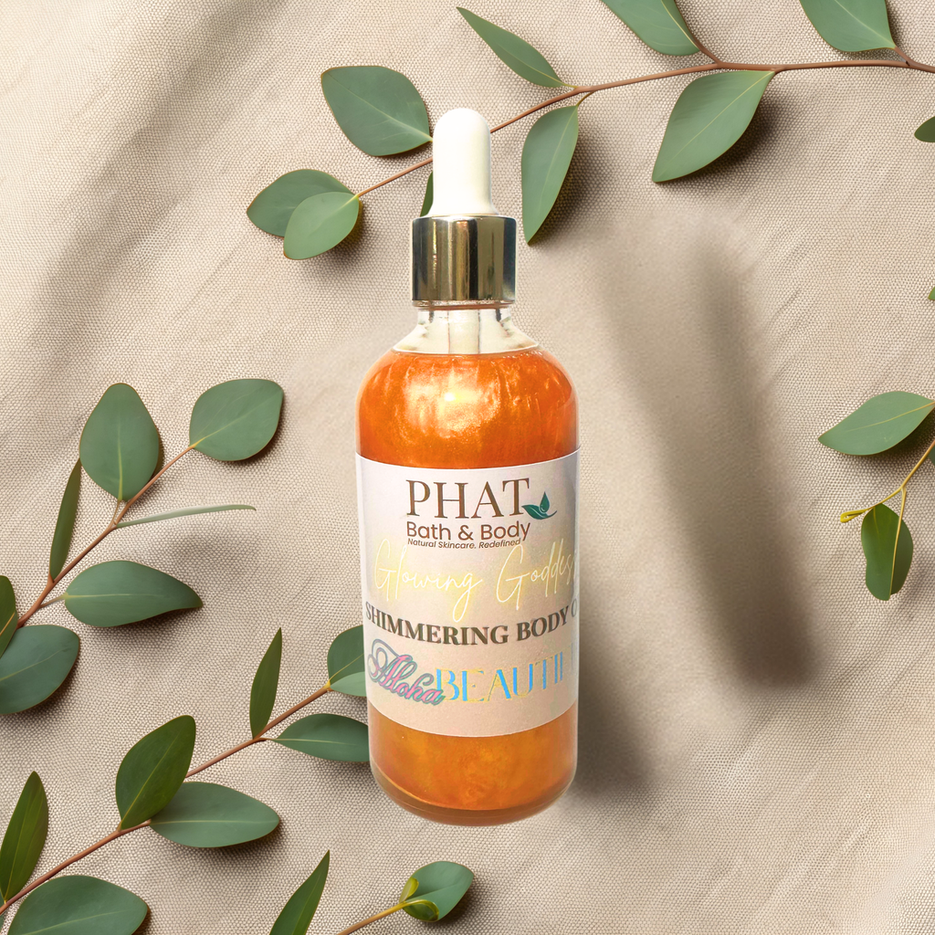 Aloha Beautiful Glowing Goddess Natural Shimmer Body Oil Maui Mist Type | 3.2 oz