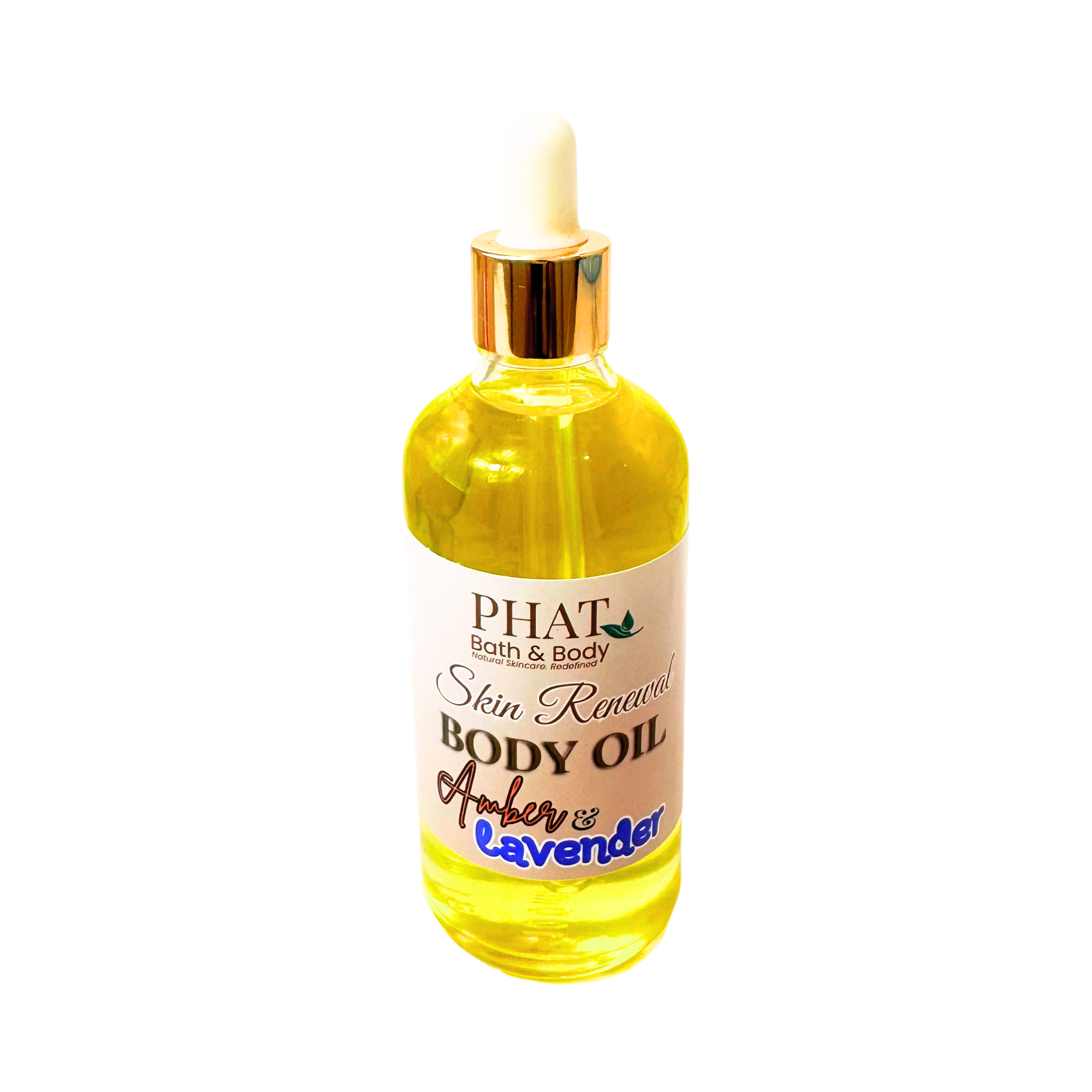 Amber & Lavender Skin Renewal Natural Body Oil with Rosehip Carrot Seed Oil Black Amber & Lavender Type | 3.2 oz