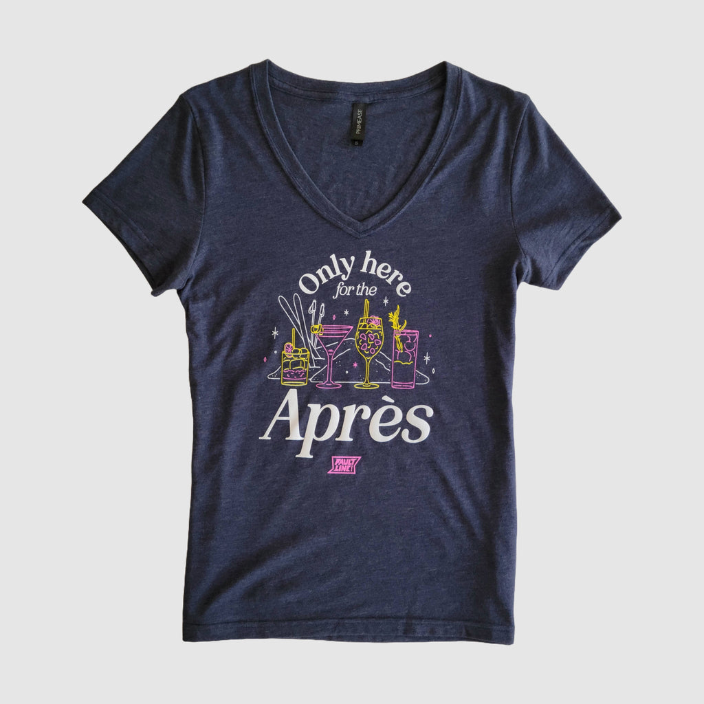 Women's Après V-Neck Tee - Navy