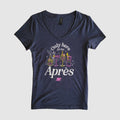 Women's Après V-Neck Tee - Navy