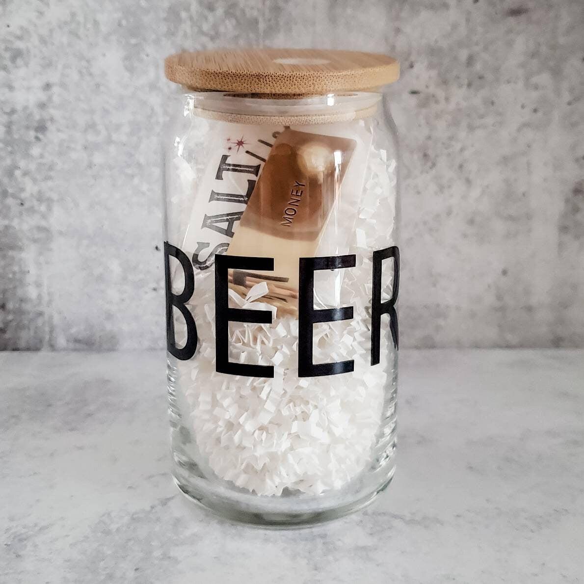 BEER MONEY Glass and Money Clip Gift
