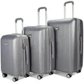Schlangenleder 3-teiliges, erweiterbares, elegantes Reisekofferset